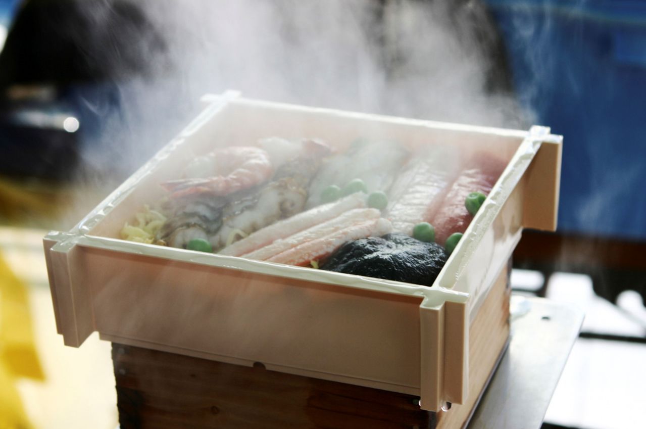 Steamed sushi