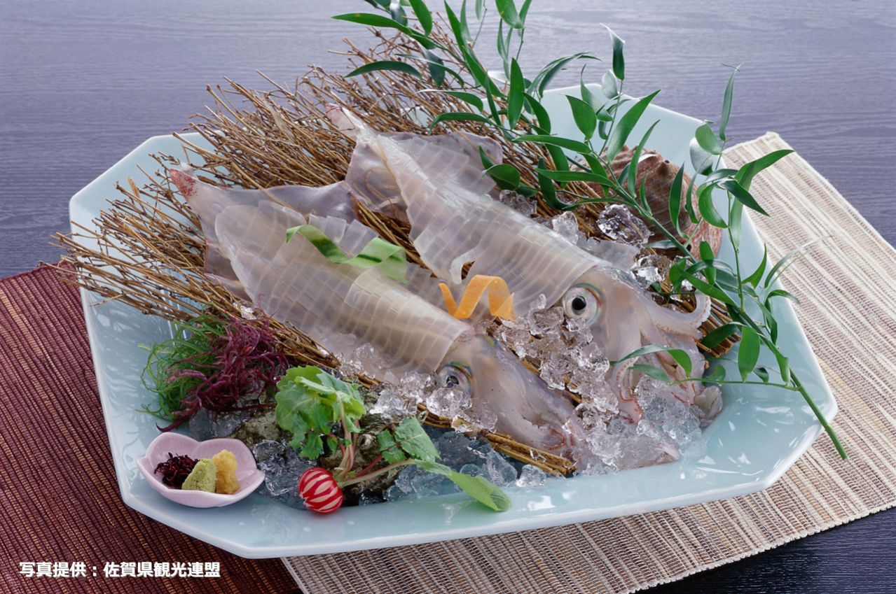 呼子 イカの活造り